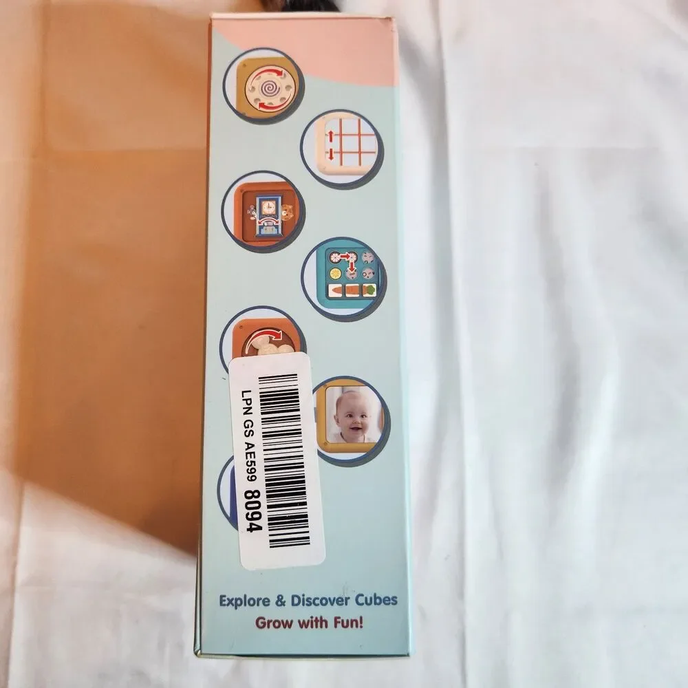 Montessori Busy Board Sensory Travel Toy Ages 12M+ Toddler New